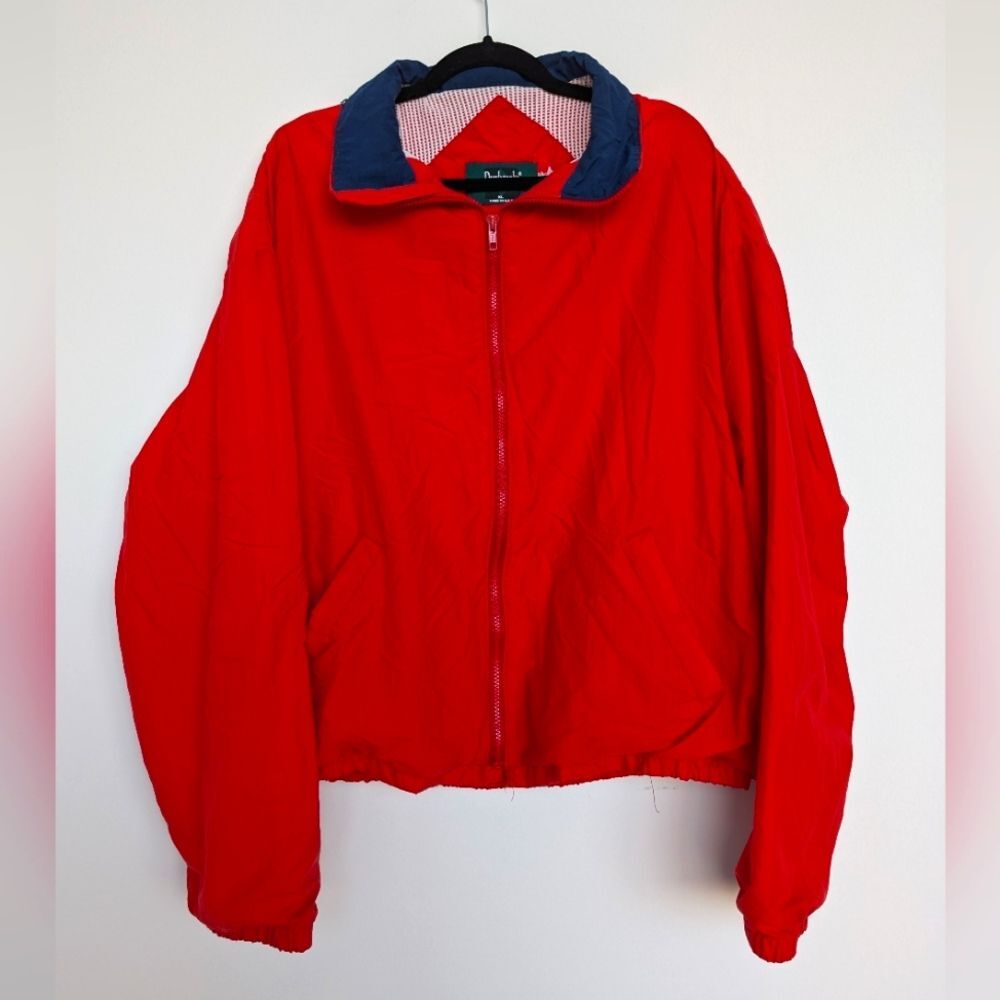 Vintage Dunbrooke Lightweight Windbreaker Sz XL Front Zip Mesh Lined Gorpcore